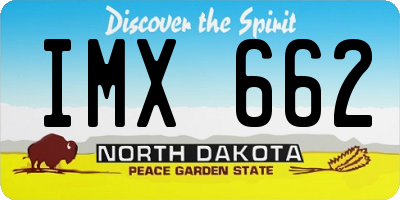 ND license plate IMX662
