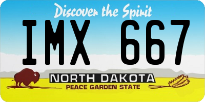 ND license plate IMX667