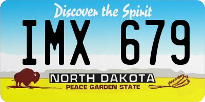 ND license plate IMX679