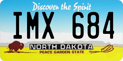 ND license plate IMX684
