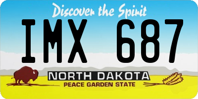 ND license plate IMX687