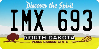 ND license plate IMX693