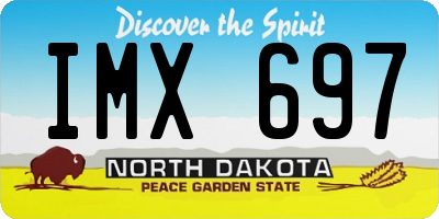 ND license plate IMX697
