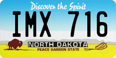ND license plate IMX716