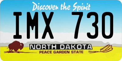 ND license plate IMX730