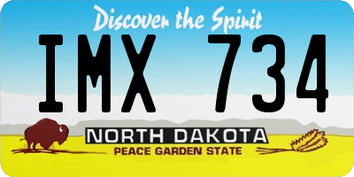 ND license plate IMX734