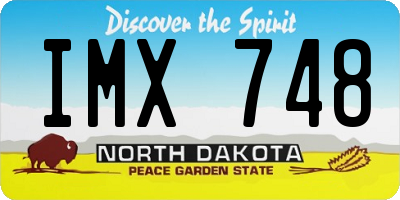 ND license plate IMX748