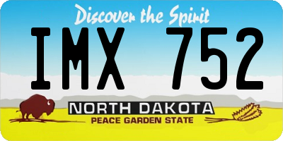 ND license plate IMX752