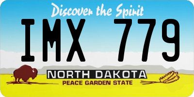 ND license plate IMX779
