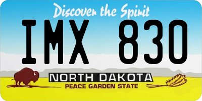ND license plate IMX830