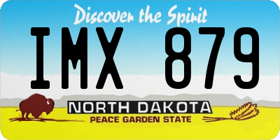 ND license plate IMX879
