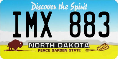 ND license plate IMX883