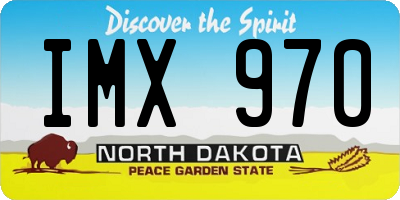ND license plate IMX970