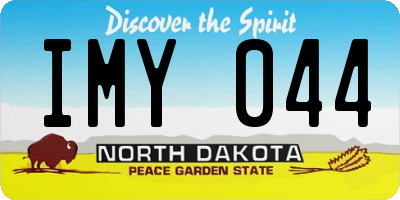ND license plate IMY044