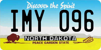 ND license plate IMY096