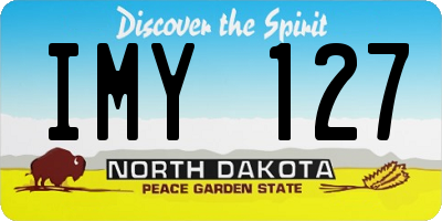 ND license plate IMY127