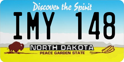 ND license plate IMY148