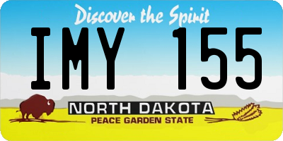 ND license plate IMY155