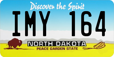 ND license plate IMY164