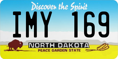 ND license plate IMY169