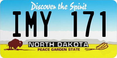ND license plate IMY171