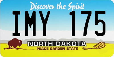 ND license plate IMY175
