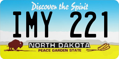 ND license plate IMY221