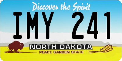 ND license plate IMY241