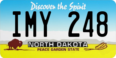 ND license plate IMY248