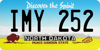 ND license plate IMY252