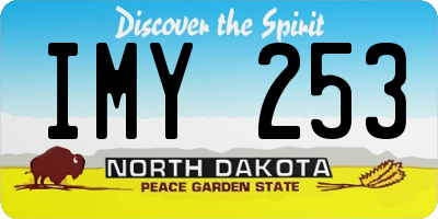 ND license plate IMY253