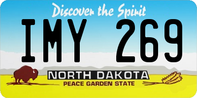 ND license plate IMY269