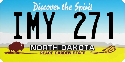 ND license plate IMY271