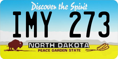 ND license plate IMY273