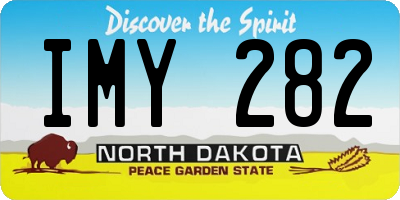 ND license plate IMY282