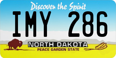 ND license plate IMY286
