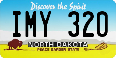 ND license plate IMY320