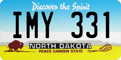 ND license plate IMY331