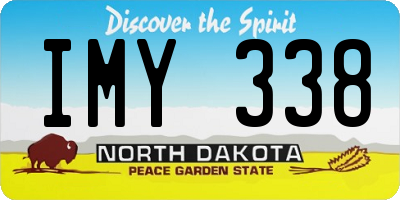 ND license plate IMY338