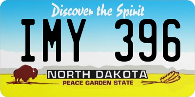 ND license plate IMY396
