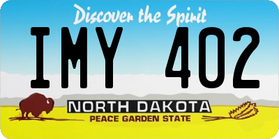 ND license plate IMY402