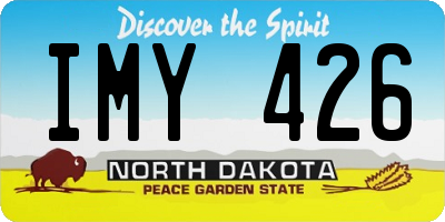 ND license plate IMY426