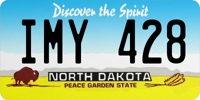 ND license plate IMY428