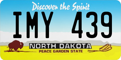 ND license plate IMY439