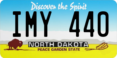 ND license plate IMY440