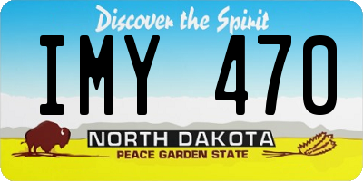 ND license plate IMY470