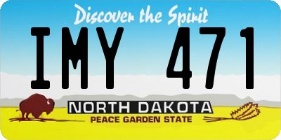 ND license plate IMY471