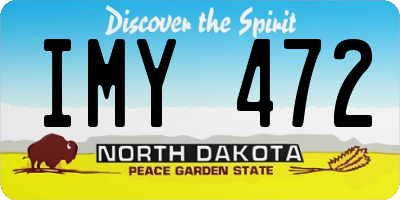 ND license plate IMY472