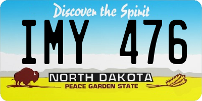 ND license plate IMY476