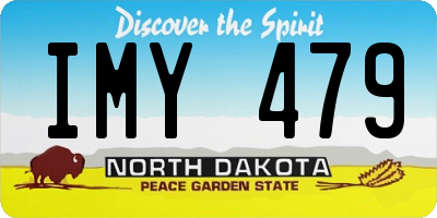 ND license plate IMY479
